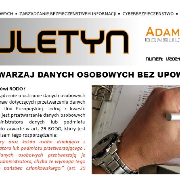 ADAMEK CONSULTING - Biulety