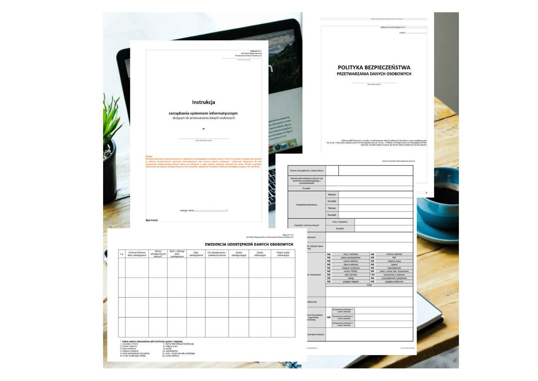 e-Książka + Polityka + druki i wzory - OCHRONA DANYCH OSOBOWYCH PO LUDZKU