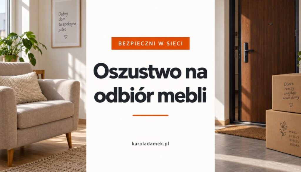 Oszustwo na odbiór mebli – ostrzeżenie dla osób publikujących ogłoszenia