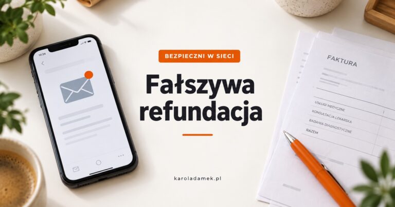 Fałszywa refundacja – ostrzeżenie przed wiadomościami o zwrocie kosztów